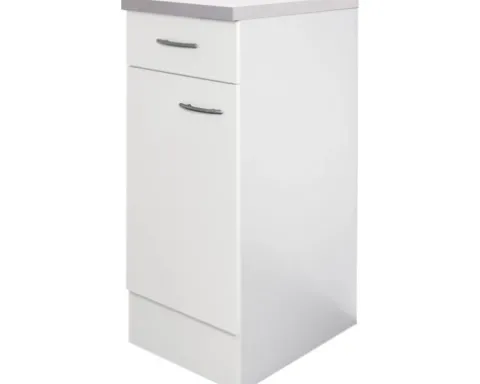 Flex Well Unterschrank mit Schublade und Drehtür Wito BxTxH 30 x 60 x 85 cm weiß matt zerlegt Anschlag reversibel 00006930