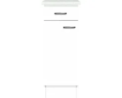 Flex Well Unterschrank mit Schublade und Drehtür Wito BxTxH 30 x 60 x 85 cm weiß matt zerlegt Anschlag reversibel 00006930