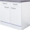 Flex Well Unterschrank mit Schublade und Drehtür Varo BxTxH 80 x 60 x 86 cm weiß matt zerlegt Anschlag links rechts 00010983