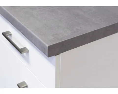 Flex Well Unterschrank mit Schublade und Drehtür Varo BxTxH 80 x 60 x 86 cm weiß matt zerlegt Anschlag links rechts 00010983