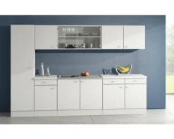 Flex Well Unterschrank mit Schublade und Drehtür Speed BxTxH 100 x 50 x 85 cm weiß matt zerlegt Anschlag links rechts 00005347