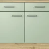 Flex Well Unterschrank mit Schublade und Drehtür Cara BxTxH 100 x 60 x 85 cm grün matt zerlegt 00012474