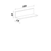 Flex Well Wandregal Cara BxTxH 100 x 19 x 22,8 cm eiche design matt zerlegt 00012663