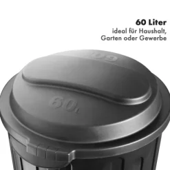 FLOORDIREKT Mülleimer Robin 60L Abfalleimer mit Deckel Geruchsdicht Hygienisch