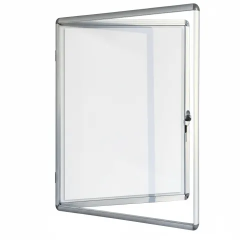 FLOORDIREKT Schaukasten Premium - Acrylglas Magnetisch Beschreibbar Alu-Rahmen - 1 x A4