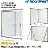 FLOORDIREKT Schaukasten Premium - Acrylglas Magnetisch Beschreibbar Alu-Rahmen - 6 x A4