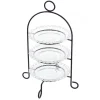 FRANK FLECHTWAREN | Etagere, 4tlg., METALL, Ø 29 x 45 cm, Teller Ø 20 cm