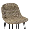 FRANK FLECHTWAREN | Rattanbarstuhl Modern Line, RATTAN, 40 x 42 x 91 cm, Sitzhöhe 67 cm, Stückpreis
