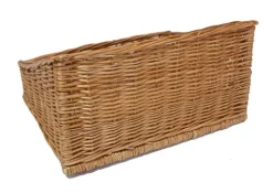 FRANK FLECHTWAREN | Regalkorb Natur, WEIDE, Breite 50 cm, Tiefe 40 cm, vordere Höhe 13 cm, hintere Höhe 27 cm