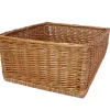 FRANK FLECHTWAREN | Regalkorb Natur, WEIDE, Breite 40 cm, Tiefe 50 cm, vordere Höhe 13 cm, hintere Höhe 22 cm