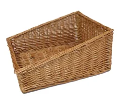 FRANK FLECHTWAREN | Regalkorb Natur, WEIDE, Breite 40 cm, Tiefe 50 cm, vordere Höhe 13 cm, hintere Höhe 22 cm