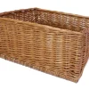 FRANK FLECHTWAREN | Regalkorb Natur, WEIDE, Breite 45 cm, Tiefe 45 cm, vordere Höhe 13 cm, hintere Höhe 22 cm