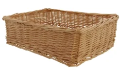 FRANK FLECHTWAREN | Regalkorb Natur, WEIDE, 40 x 30 x 11 cm