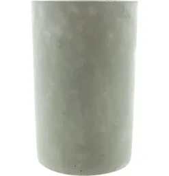 FRANK FLECHTWAREN | Weinkühler Beton-Style, 2tlg., ZEMENT, Platte: D: 15,5 x 2,5 cm, Cooler: D: 13,5 x 21 cm