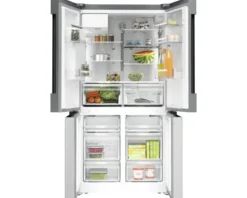 French Door Kühlschrank Bosch BxHxT 90,5 x 183 x 73,1 cm Kühlteil 375 l Gefrierteil 199 l silber KFD96APEA