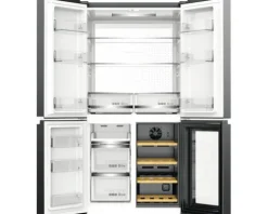 French Door Kühlschrank Weinkühlschrank Wolkenstein WCD595EWTSNF ST BxHxT 90,5 x 182 x 72 cm Kühlteil 385 l Gefrierteil 105 l für 34 Stück Flaschen