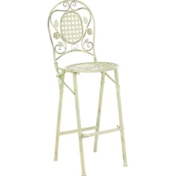 Garten-Barhocker 2er Set BIVIO klappbar Metall Hellgrün