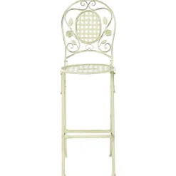 Garten-Barhocker 2er Set BIVIO klappbar Metall Hellgrün