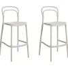 Garten-Barhocker 2er Set PORANO Beige