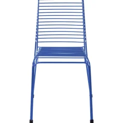 Gartenstuhl 2er Set CHIEVE Metall Blau