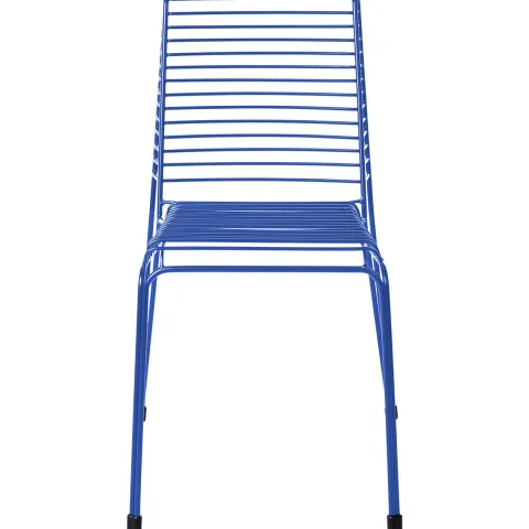 Gartenstuhl 2er Set CHIEVE Metall Blau