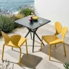 Gartenstuhl 2er Set LARISSA stapelbar Gelb