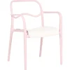 Gartenstuhl 2er Set THASOS Kunststoff Pastellrosa