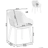 Gartenstuhl 4er Set TIGGIANO Olivgrün