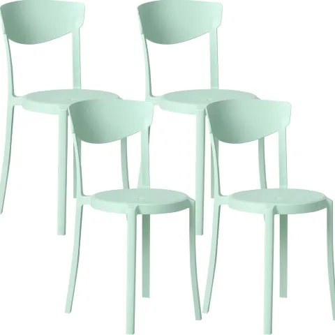 Gartenstuhl 4er Set VIESTE Mintgrün