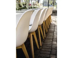 Gartenstuhl Veba Keeve 83 x 47 x 53 cm Holz weiß