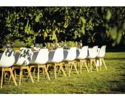 Gartenstuhl Veba Keeve 83 x 47 x 53 cm Holz weiß