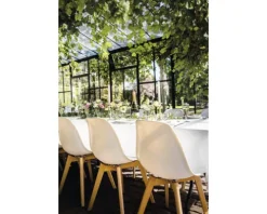 Gartenstuhl Veba Keeve 83 x 47 x 53 cm Holz weiß
