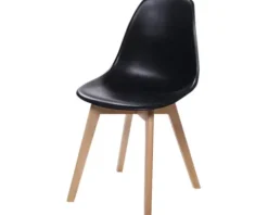 Gartenstuhl Veba Keeve 83 x 47 x 53 cm Holz schwarz