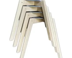Gartenstuhl Veba Keeve 83 x 47 x 53 cm Holz schwarz