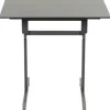 Gartentisch Alco Gastro 80 x 80 cm anthrazit/anthrazit Gestell aus Stahl in anthrazit, Gartentischplatte aus Compac Plus in anthrazit