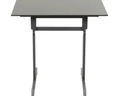 Gartentisch Alco Gastro 80 x 80 cm anthrazit/anthrazit Gestell aus Stahl in anthrazit, Gartentischplatte aus Compac Plus in anthrazit