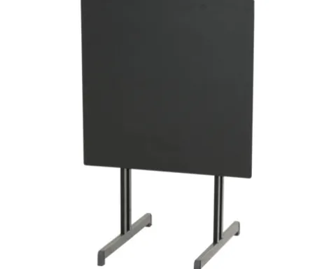 Gartentisch Alco Gastro 80 x 80 cm anthrazit/anthrazit Gestell aus Stahl in anthrazit, Gartentischplatte aus Compac Plus in anthrazit