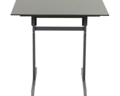 Gartentisch Alco Gastro 80 x 80 cm anthrazit/anthrazit Gestell aus Stahl in anthrazit, Gartentischplatte aus Compac Plus in anthrazit