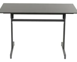 Gartentisch Alco Gastro 120 x 80 cm anthrazit/anthrazit Gestell aus Stahl in anthrazit, Gartentischplatte aus Compac Plus in anthrazit