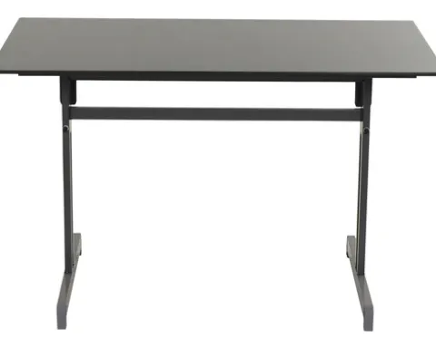 Gartentisch Alco Gastro 120 x 80 cm anthrazit/anthrazit Gestell aus Stahl in anthrazit, Gartentischplatte aus Compac Plus in anthrazit