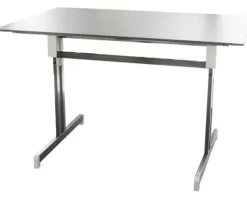 Gartentisch Alco Gastro 120 x 80 cm anthrazit/anthrazit Gestell aus Stahl in anthrazit, Gartentischplatte aus Compac Plus in anthrazit