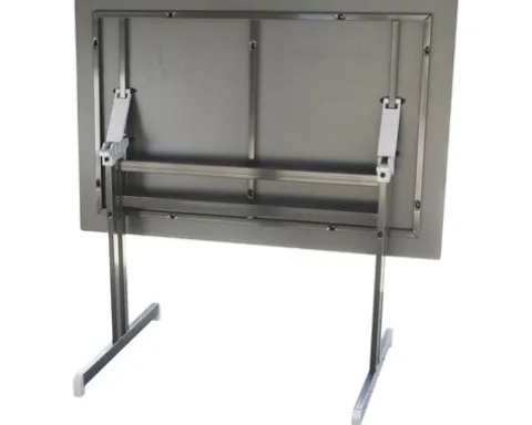 Gartentisch Alco Gastro 120 x 80 cm anthrazit/anthrazit Gestell aus Stahl in anthrazit, Gartentischplatte aus Compac Plus in anthrazit