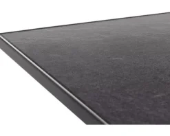 Gartentisch Sieger Vivodur klappbar 3130-55 80 x 80 cm Gestell aus Stahl in eisengrau, Gartentischplatte aus vivodur® in anthrazit