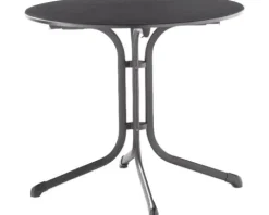 Gartentisch Sieger Vivodur klappbar 3135-55 85 cm Gestell aus Stahl in eisengrau, Gartentischplatte aus vivodur® in anthrazit