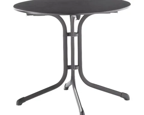 Gartentisch Sieger Vivodur klappbar 3135-55 85 cm Gestell aus Stahl in eisengrau, Gartentischplatte aus vivodur® in anthrazit