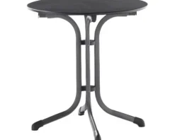 Gartentisch Sieger Vivodur klappbar 3125-55 68 cm Gestell aus Stahl in eisengrau, Gartentischplatte aus vivodur® in anthrazit