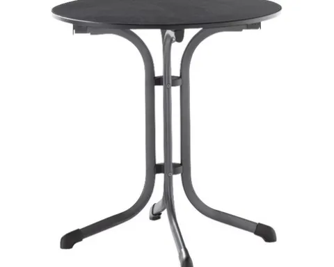Gartentisch Sieger Vivodur klappbar 3125-55 68 cm Gestell aus Stahl in eisengrau, Gartentischplatte aus vivodur® in anthrazit