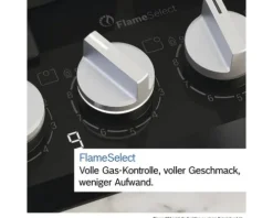 Gaskochplatte Bosch 58,2 x 52 cm 4 Gas-Brenner PCH6A5I90