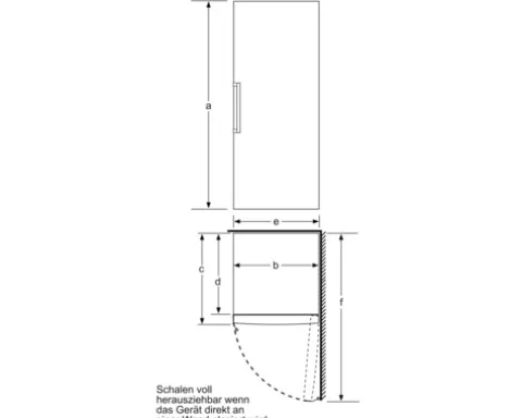 Gefrierschrank Bosch GSN51AWDV BxHxT 70 x 161 x 78 cm Gefrierteil 290 l
