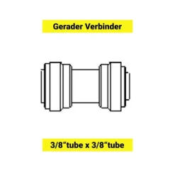 Gerader Reduzierer-Verbinder 1/2 auf 3/8
